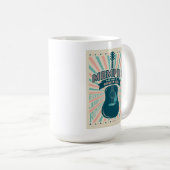 Memphis, TN: Gitarrenserie | Rock-N-Roll Kaffeetasse (VorderseiteRechts)