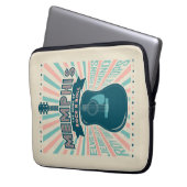 Memphis, TN: Gitarrenserie | Rock-N-Roll Laptopschutzhülle (Vorderseite Links)