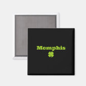 Memphis Tn Irischer Stolz Shamrock Bild St Patrick Magnet (Vorderseite/Rückseite)