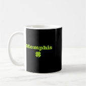 Memphis Tn Irish Pride Shamrock Bild St Patricks Kaffeetasse (Links)