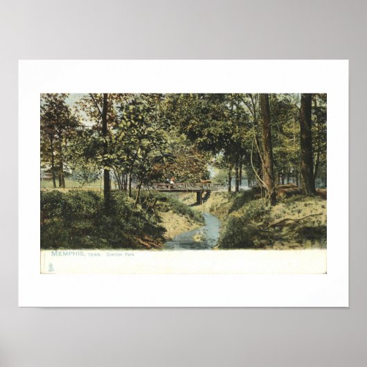 Memphis TN, Overton Park 1905 Vintag Inspiriert Poster (Vorne)