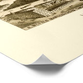 Memphis, TN Panorama Karte - 1887 Poster (Ecke)