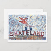 Memphis, TN Skateland-Zeichenmalerei Postkarte (Vorne/Hinten)