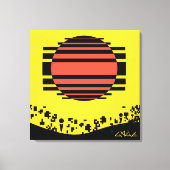 Memphis Tossed Bits Leinwanddruck (Vorderseite)