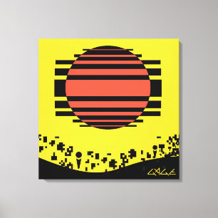 Memphis Tossed Bits Leinwanddruck