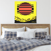 Memphis Tossed Bits Leinwanddruck (Insitu (Schlafzimmer))