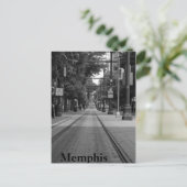 Memphis Trolley Tracks Postkarte (Stehend Vorderseite)