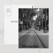 Memphis Trolley Tracks Postkarte (Vorne/Hinten)
