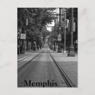 Memphis Trolley Tracks Postkarte