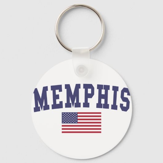 Memphis US-Flagge Schlüsselanhänger (Vorderseite)