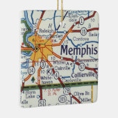 Memphis Vintag Map Keramikornament (Rechts)