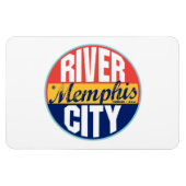Memphis-Vintages Etikett Magnet (Horizontal)