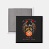 Memphis War Eagles Basketball II Magnet (Vorderseite/Rückseite)