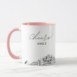 Memphis Wedding Personalisiert Coffee Tasse
