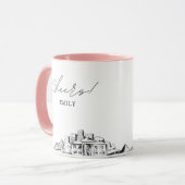 Memphis Wedding Personalisiert Coffee Tasse (Vorderseite Links)