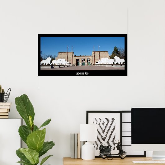 Memphis Zoo Poster (Heimbüro)