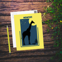 Memphis Zoo Tennessee Vintage Giraffe