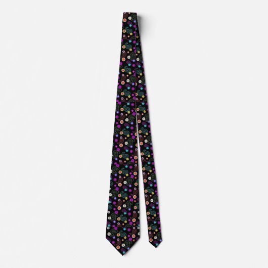 MEN4S FLORAL PATTERN NECKTIV KRAWATTE (Vorderseite)