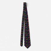 MEN4S FLORAL PATTERN NECKTIV KRAWATTE (Rückseite)
