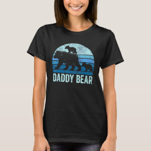 Men 2 Kid Daddy Bar Vater Daddy Bear T-Shirt