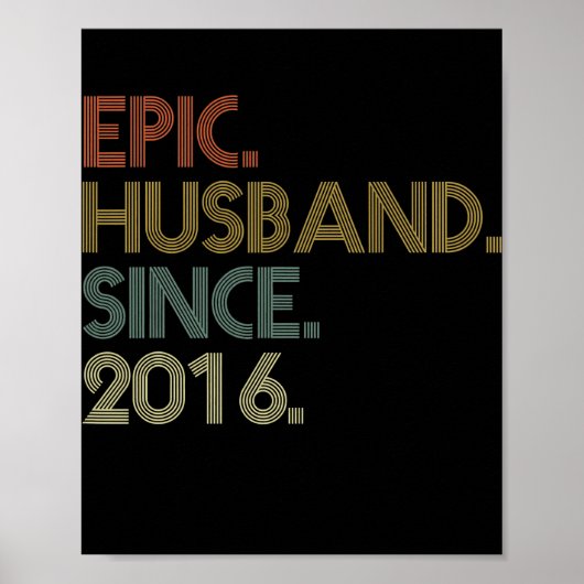 Men 6th Wedding Jubiläum Epic Husband Seit Poster (Vorne)
