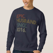 Men 6th Wedding Jubiläum Epic Husband Seit Sweatshirt (Vorderseite)