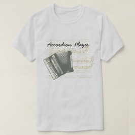 Men Accordion Player T - Shirt