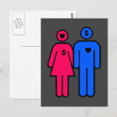 Men and Women Postkarte (Vorne/Hinten)