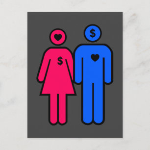 Men and Women Postkarte