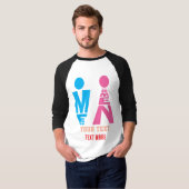 Men and Women Typography Icon Design – Bold Pink & T-Shirt (Vorne ganz)