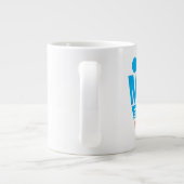 Men and Women Typography Icon Design Jumbo-Tasse (Rückseite)