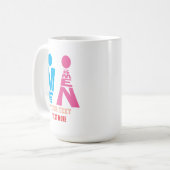 Men and Women Typography Icon Design Kaffeetasse (Vorderseite Links)