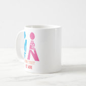 Men and Women Typography Icon Design Kaffeetasse (Vorderseite Links)