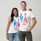 Men and Women Typography Icon Design T-Shirt (Unisex)