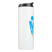 Men and Women Typography Icon Design Thermosbecher (Nach links gedreht)