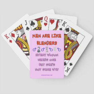MEN ARE LIKE BLENDERS SPIELKARTEN