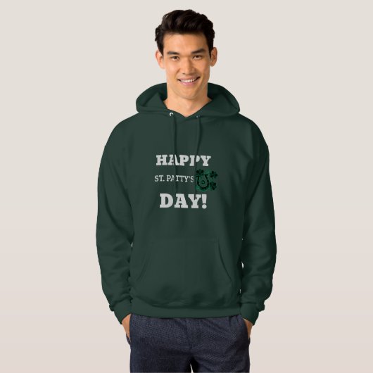 Men Basic Hooded Sweatshirt St. Patrick's Day (Vorne ganz)
