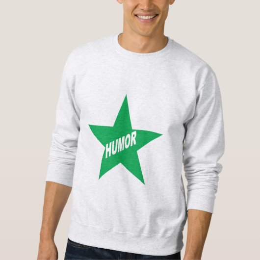 Men Basic Sweatshirt ash SPASS STAR (Vorderseite)