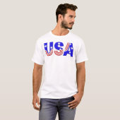 Men Basic T-Shirt - USA in Stars & Stripes (Vorne ganz)