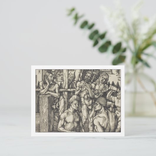 Men Bath von Albrecht Durer Postkarte (Stehend Vorderseite)