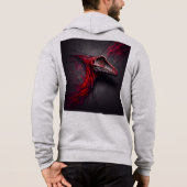 Men Bella+Leinwand Full-Zip - Abstrakt 17 Stunden Hoodie (Rückseite)