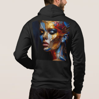 Men Bella+Leinwand Full-Zip - Abstrakt 31 Hoodie
