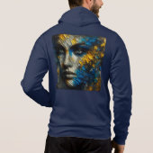 Men Bella+Leinwand Full-Zip - Abstrakt Art 6 Hoodi Hoodie (Rückseite)