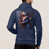 Men Bella+Leinwand Full-Zip - Abstrakt Art 8 Hoodi Hoodie (Rückseite)