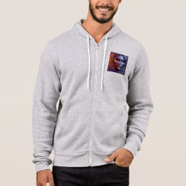 Men Bella+Leinwand Full-Zip - Abstrakt Art 9 Hoodi Hoodie