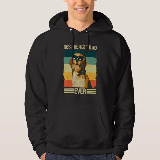 Men Best Beagle Vater Vater Dog Hoodie (Vorderseite)