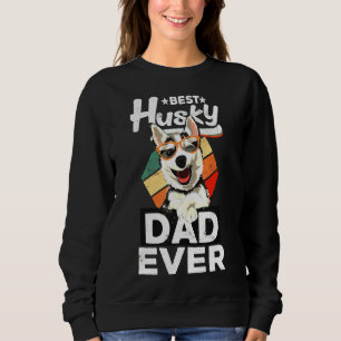 Men Best Husky Vater je Sweatshirt