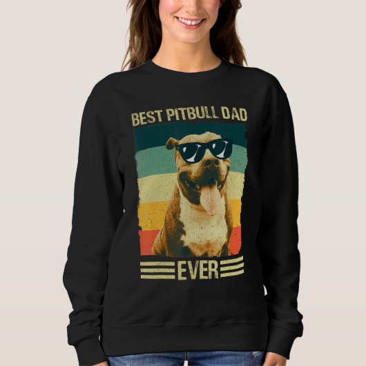 Men Best Pitbull Vater Pater Französischer Hund Sweatshirt (Vorderseite)