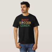 Men Best Soccer Coach Lustige Sprüche Vater Geburt T-Shirt (Vorne ganz)