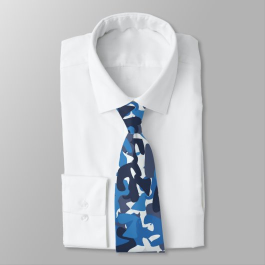 Men Blue Blend Abstrakt Designer-Krawatte Krawatte (Gebunden)